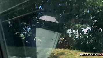 sexy young babe in tight dress has wet pussy beach sex