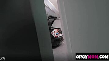 Step mom naked? Wait till you see her swallow that monster cock in orgy