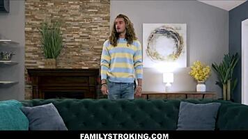 Petite Teen Joins Big-Tit Stepmom for Taboo California Threesome Orgasms