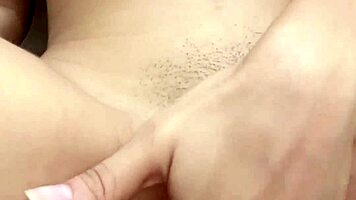 Horny Petite Babe Fingers Her Dripping Tight Pussy Solo