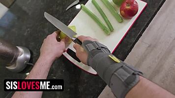 my ebony slut thanks me with deepthroat and creampie holes