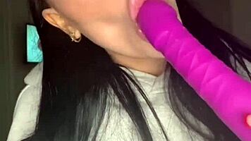 British coed squirts hard fingering her shaved pussy on webcam