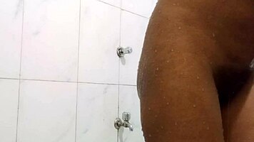 beautiful indian teen girlfriend bathes sensually then pisses freely