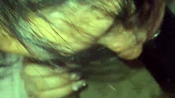 her wet latina lips drip around huge cock begging more