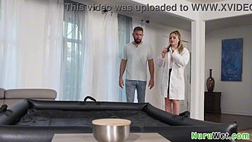 Anna Claire Clouds Pounder Nuru Massage Petite Blonde