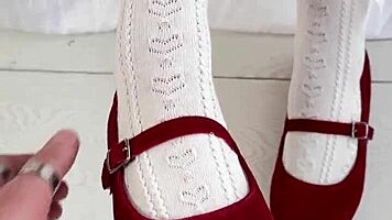 daddy's petite college girl in uniform gets spanked hard