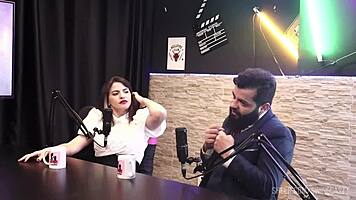 Lady snow's pussy takes arm deep in wild swingers cast action