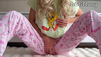 skinny schoolgirl's wet pussy fingering leads to epic squirt orgasm