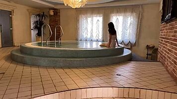 Teasing reverse gangbang leaves everyone moaning in ecstasy by the pool