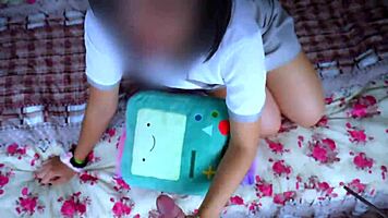 Mexican College Girl in Uniform Gets Visited for Hot Room Fun