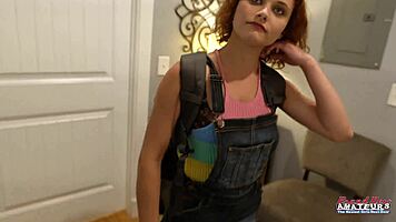 Inked Ginger Luna Gags Dildo Fingers Dripping Pussy