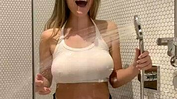 Megnutt02 Soapy Shower Tease with Tits and Big Ass Display