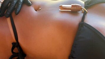 hot blonde lets tattoo artist suck her before wild dp finish