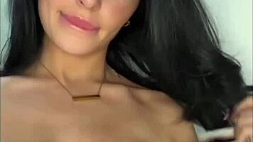 Horny British Coed Fingers Herself to Squirting Orgasm