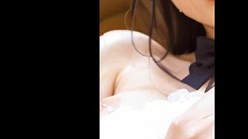 young asian cuties vibrate to intense solo orgasms in close-up toy play