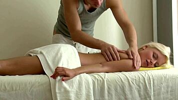 Super Cute Teen Surrenders to Masseuse Cheating Thrill
