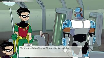 bumblebee sneaks steamy bathroom fun in 18titans