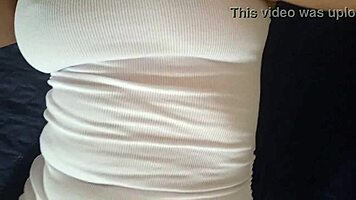 Latina teen exposes dripping wet pussy on balcony neighbor watches bedroom masturbation