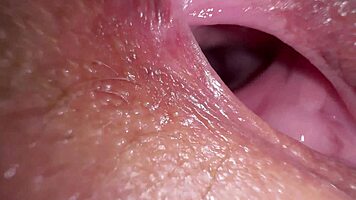 Beautiful European with big nipples in close-up tease