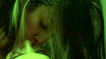 natalie boldly sucks huge rubber cock over her big tits