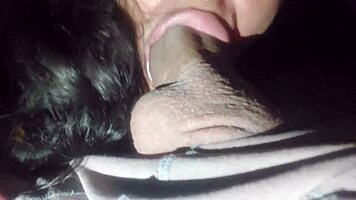 Naughty Bro Gets Quick Deepthroat Suck From Horny Latina