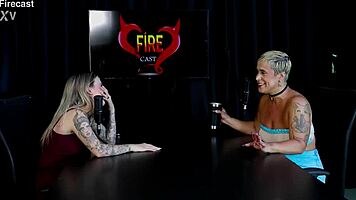 just joana sizzles in fire cast highlights with baby fire sheer red