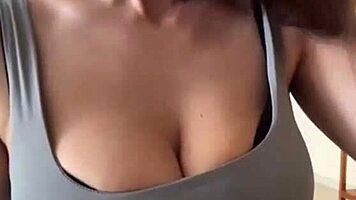 my wife flashes her massive natural tits and huge nipples to everyone
