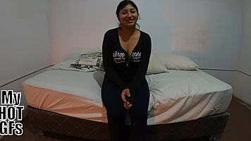 Fresh 18-Year-Old Latina Brunette Eager for Intense Cock Riding Session
