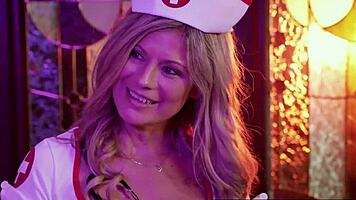 big tits mature milf nurse roleplays hardcore doggystyle with young patient