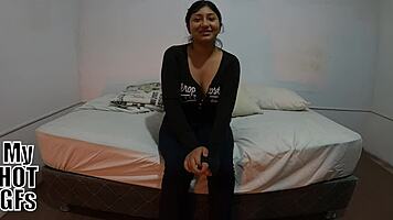 Fresh 18-Year-Old Latina Brunette Eager for Intense Cock Riding Session