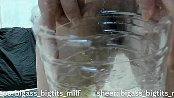 Watch her pee fetish play with wet pussy spreading juicy lips and squirting everywhere!