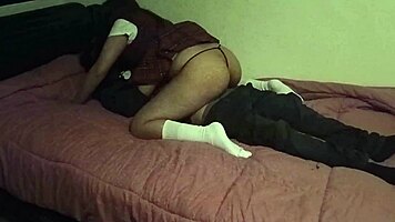 Big ass neighbor girl lifts skirt for pov doggystyle pounding in homemade tight pussy action.