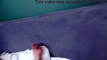 watch this bodybuilder pound my insatiable wife hard