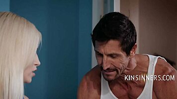 Plumber Roughly Fixes Kiara Cole's Shaved Tight Pussy Pipes