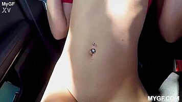 petite blonde dying to deepthroat ride and creampie that cock