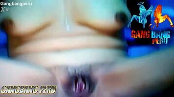 wild peruvian nympho craves rough orgy cumshots and facials