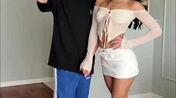 carolina guerrero delivers sloppy pov blowjob and footjob to max felicitas massive cumshot