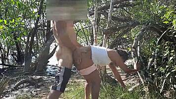 Latina prostitute takes MONSTER COCK deep in ASSFUCKING creampie frenzy in mangue slum!