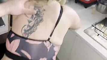 ram your huge cock deep in kitchen pounding me senseless