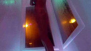 kendra cole fingers her wet pussy in steamy shower