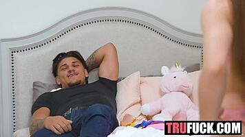 tell stepmom you're stroking to stepsis juniper ren getting hardcore pov ass fucked