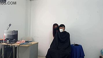 shy stylist tempts young guy into first time passion