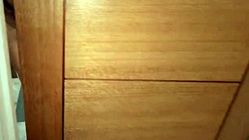 blonde teen catches spy then deepthroats his throbbing cock pov