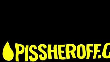 Petite ebony teen deepthroats sloppy in shower piss