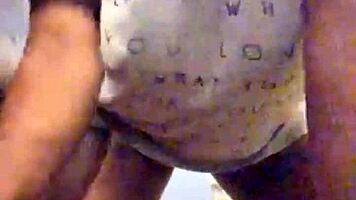 ebony milf's teasing striptease hints at deepthroat delight