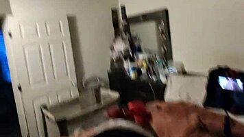 pregnant girlfriend's creamy pussy takes deep backshots to horny orgasm