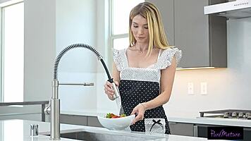 slutty cougar lets monster cock fill tight wet pussy creampie