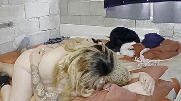 first double penetration hurts at first but leads to wild orgasm and facial finish