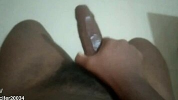 Young Asian Mallu Boy Strokes Big Black Hot Dick Hard