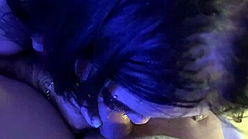 Super lingerie babe delivers hot home blowjob